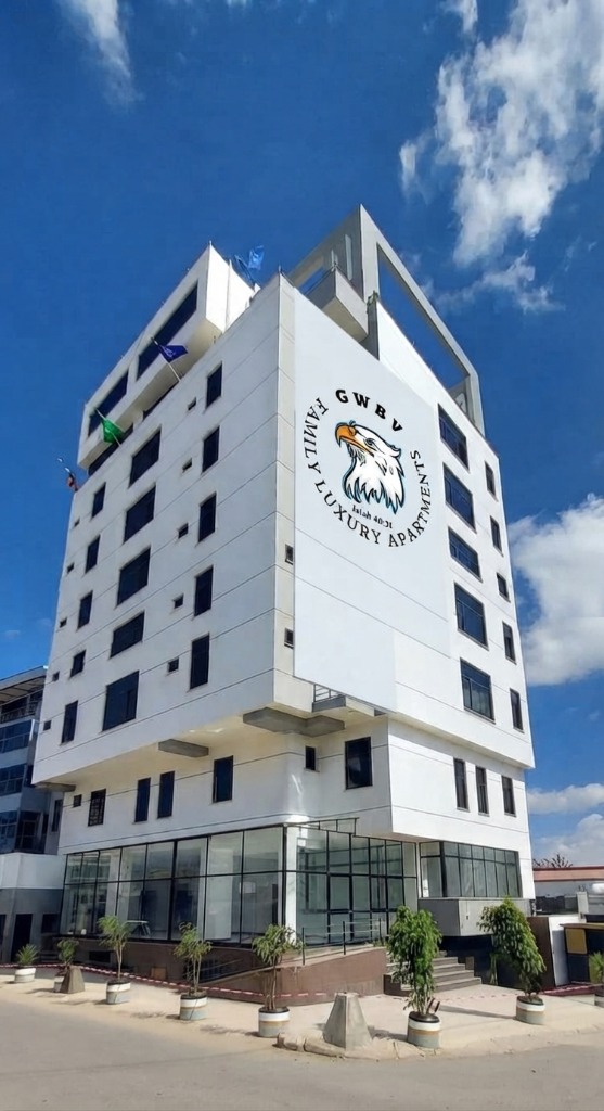 Exterior of Gwbv Luxury Guesthouse building in Sarbet, Addis Ababa